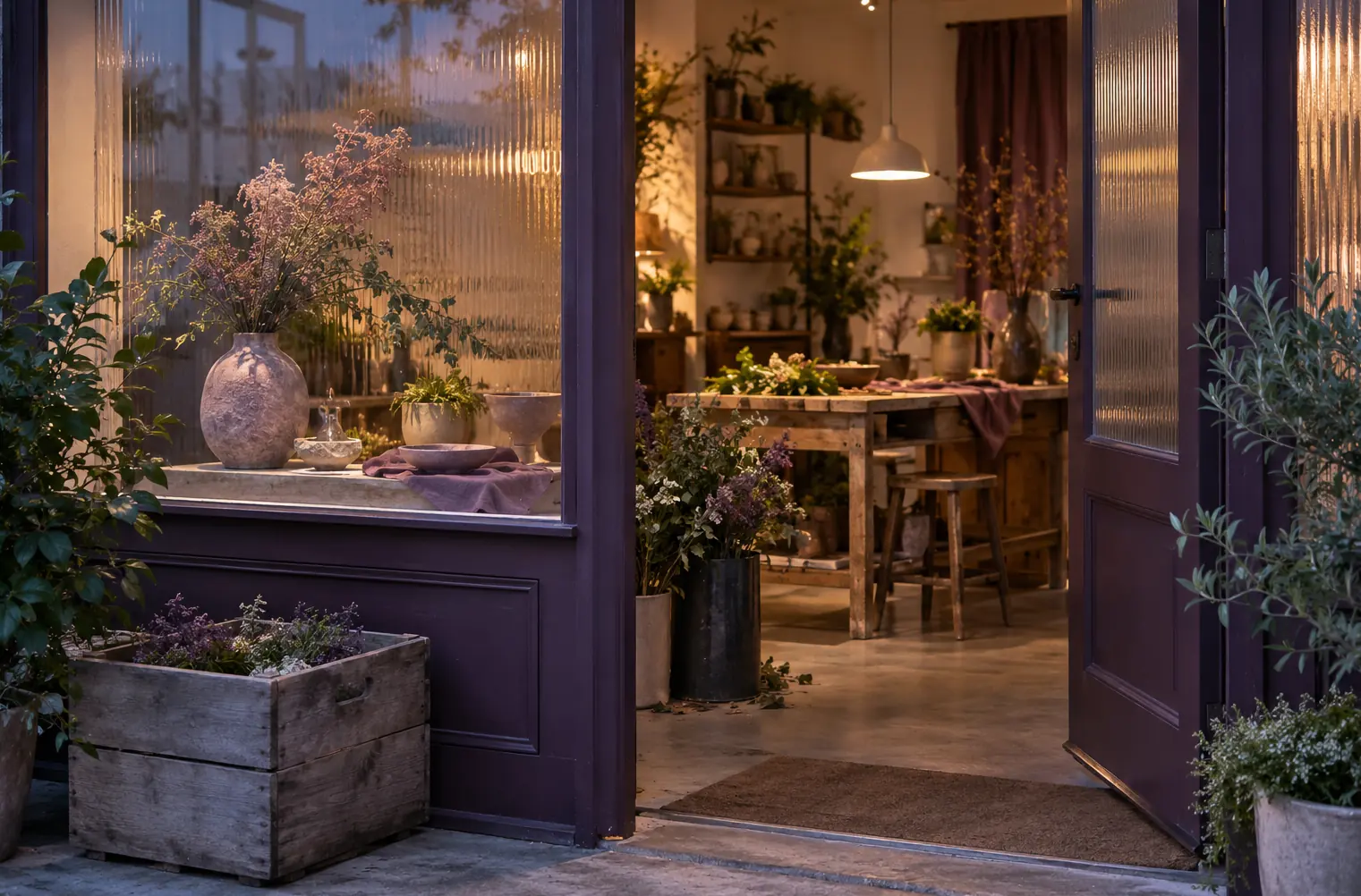 Illustration of local businesses and their working space